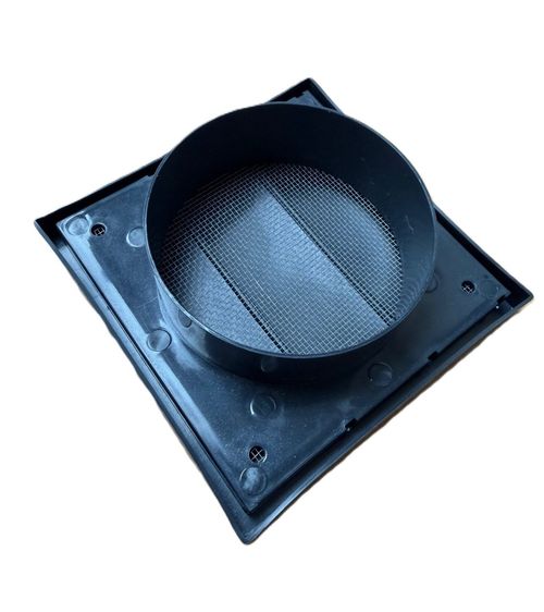 100mm Gravity Flap Wall Vent Grille Anthracite Dark Grey 4" External Ducting Air — image 5