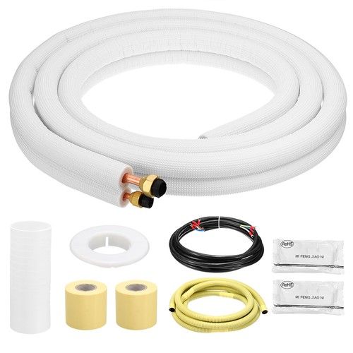 Mini Split Line Set, 10 Ft 1/4" 1/2" OD AC Extension Line