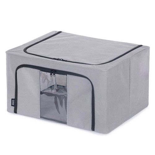 LIVIVO XL Fabric Storage Bags 3 Pack Clothes Storage Boxes Foldable Bags