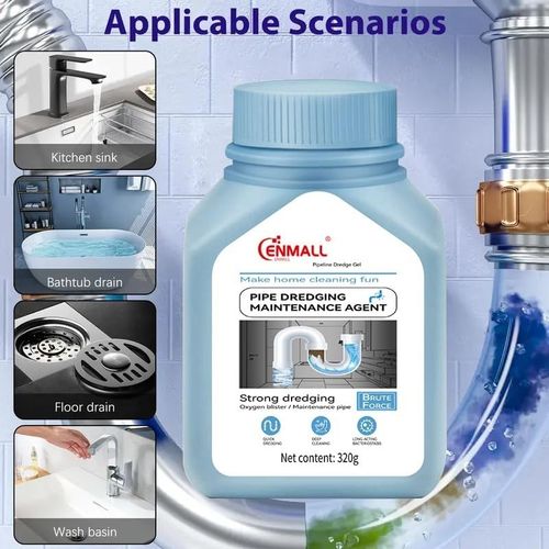 Enmall Powerful household safety grade oil pipe, sewer, bathroom unblocker — image 3