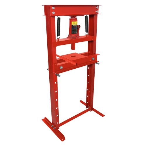 12 Ton Workshop Press Machine Hydraulic Bench & 23x Bearing Bush Driver Seal Kit — image 12