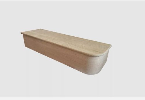 American Oak Right Hand Bullnose Stair Tread & Riser Cladding Kit 22x270x1000mm