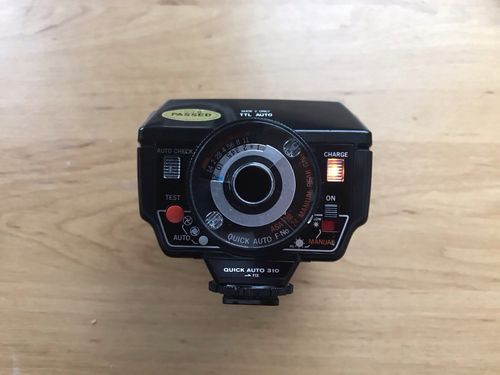 Olympus Quick Auto 310 Flash, Bounce Grip, Remote Sensor, Shoe 2 Lead, manual — image 7