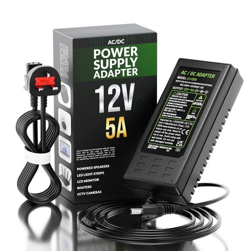 AC-DC 12V 1-10A Power Supply Adapter Charger Transformer for 3528/5050 LED Strip