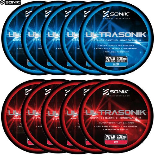 SONIK Ultrasonik Sea Fishing Line 15lb 18lb 22lb 25lb 25lb BULK SPOOL 560-1160m