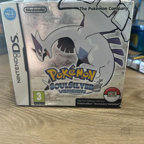 Pokemon SoulSilver Version Nintendo DS Cardboard Outer BOX ONLY - FAIR CONDITION — image 1