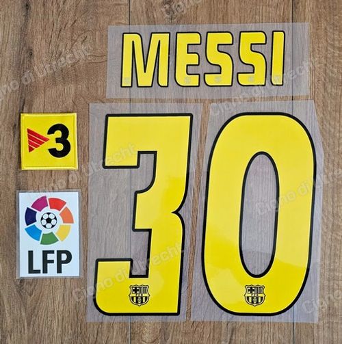 Messi #30 Print 2005-2006 Barcelona La Liga TV3 Champions League Patch Badge