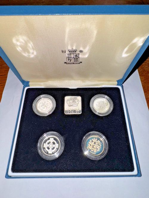 Royal Mint Silver Proof Coins 50p £1 £2 and £5