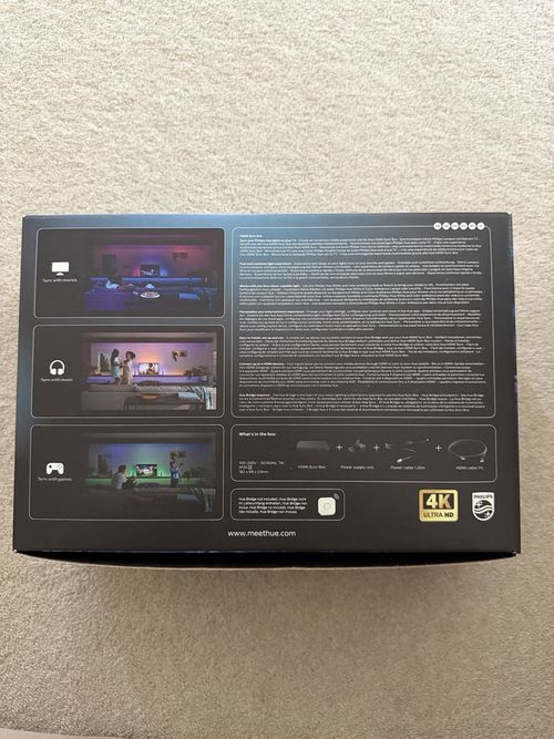 Philips Hue Play HDMI Sync Box Black, App Control, Wireless Indoor Lighting — image 5