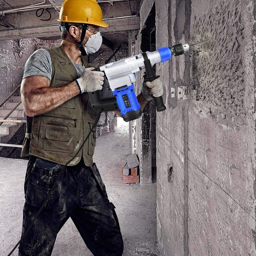 Electric Demolition Rotary Jack Hammer Drill Concrete Breaker W/Case Heavy Duty  — image 15