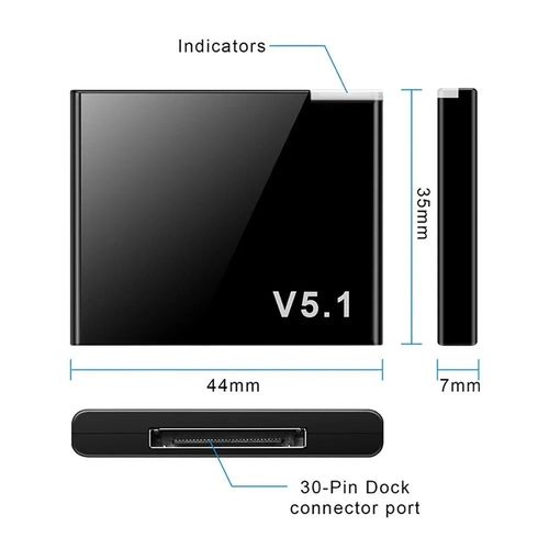 Bluetooth 5.1 Wireless Receiver 30 Pin Adapter for Bose Sounddock Speaker — image 3