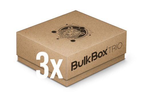 TCG storage box for Trading & Sports cards in Top Loaders BulkBox Set of 3 boxes
