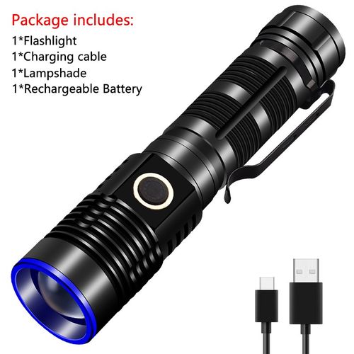 Super Bright LED Flashlight 35000000LM Tactical Torch Zoom Rechargeable 4 Modes — image 14