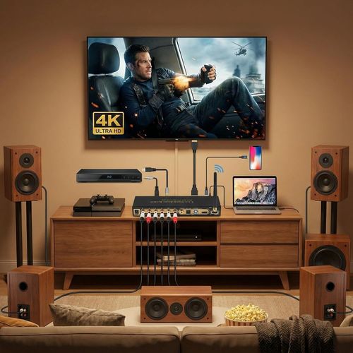 5.1CH Digital Sound Decoder 192Khz 24Bit 4K ARC Optical Fiber Coaxial — image 6