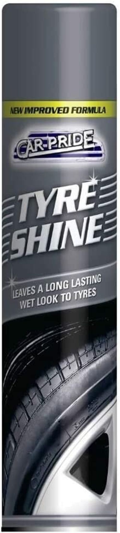 Car Pride Tyre Shine Lasting Wet Look Spray Black 300ml x 6 — image 5