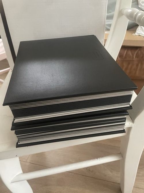 2 x Luxury Wedding Albums, Spicer Hallfield Avanta With Overlays 
