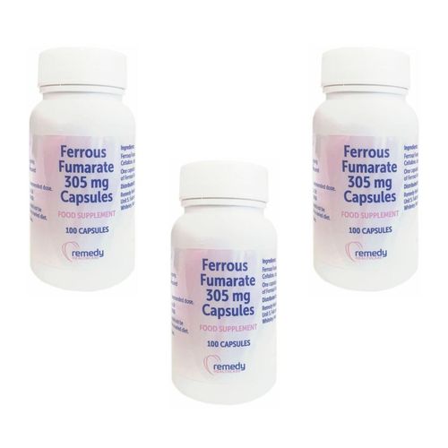 Ferrous Fumarate 305mg Iron -100 Capsules x 3 (Brand May Vary) — image 7
