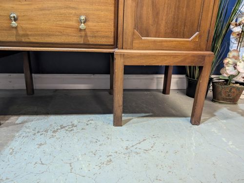Antique Edwardian Mahogany Sideboard Buffet Cabinet Cupboard Drawers Service — image 20