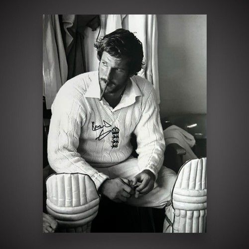 Cricket Legend- Ian Botham Hand Signed Cricket Photograph With COA £49 12X16