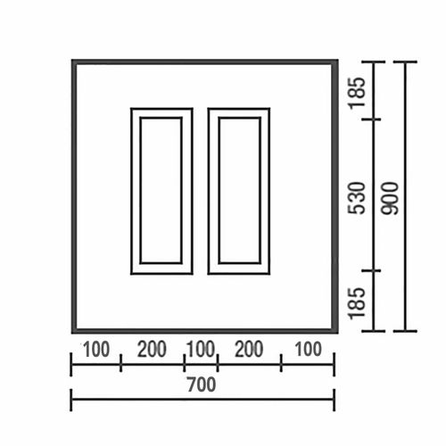 White uPVC Door Panel Manor Moulded Half MDF Reinforced 24 28mm Plastic Glazing — image 5