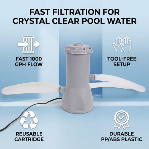 Above Ground Pool Filter Pump 1000 GPH Powerful Swimming Pool Cartridge Filter — image 9