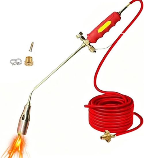 New Portable Propane Torch Weed Burner Kit, Gas Torch Burner Heavy Duty Flame Th