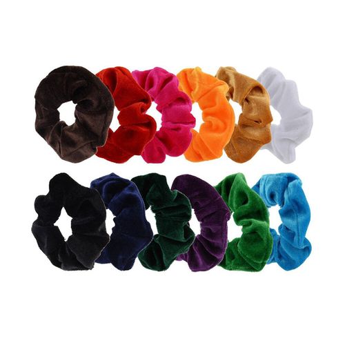 12 PACK HAIR SCRUNCHIES VELVET SCRUNCHY ELASTIC HAIR BANDS HOLDER FREE POSTAGE — image 11