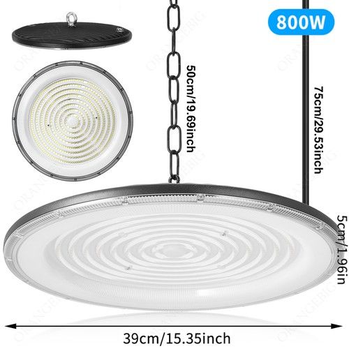 UFO LED High Bay Light Workshop Garage Light Industrial Warehouse Lamp 200W-800W