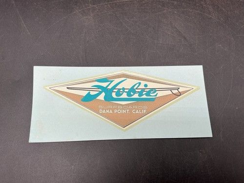 Vintage Hobie Surfboards Dana Point California Water Slide Decal Art Decal Co
