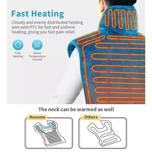 Hosome Electric Heating Pad for Neck Shoulder Back Warmer Pain Muscle Relief NEW — image 3