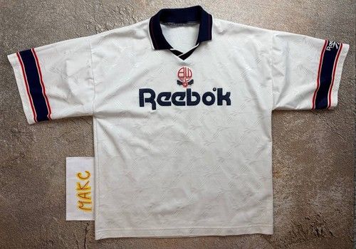 Bolton Wanderers 1995/1997 Reebok Home Football Shirt Size XL