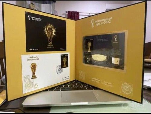 FIFA 2022 World Cup Final closing ceremony FOLDER WITH FIRST DAY COVER AND STAMP