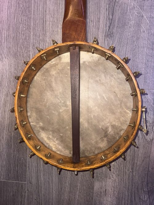 English zither 1920 banjo 6-String Open Back Satin Wood, 19 Frets, — image 17