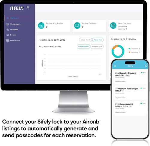 Keyless Entry Fingerprint Smart Lock with Handle & Keypad: Sifely Biometric Digi — image 4
