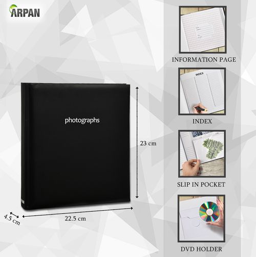 2 X Large Memo Slip In Photo Album for Hold 200 '6 x 4' Photos- Choose Design — image 3