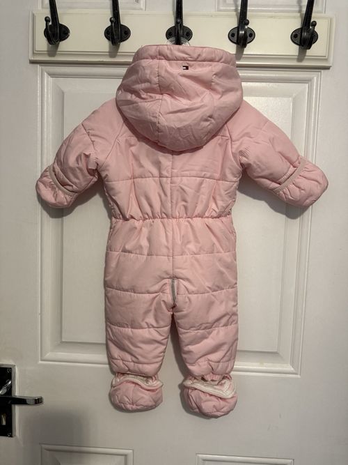Tommy Hilfiger pink baby Girls snowsuit, size 68 (3–6 months) — image 8