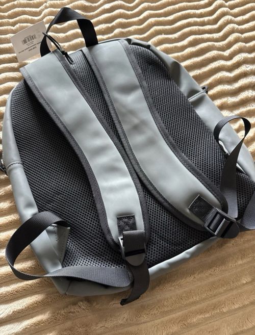 CLAN LONDON Grey Daypack Backpack, Modern Soft, Adjustable Straps, Compartments — image 5