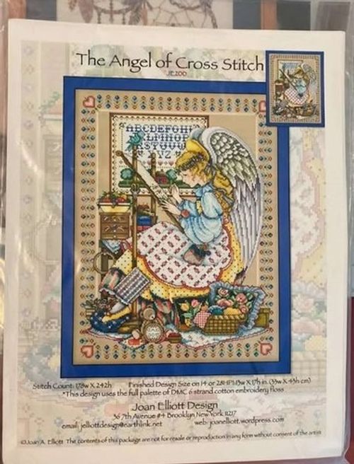 Angel of Cross Stitch (JE200) - Joan Elliott Cross Stitch Designs - Chart Only !