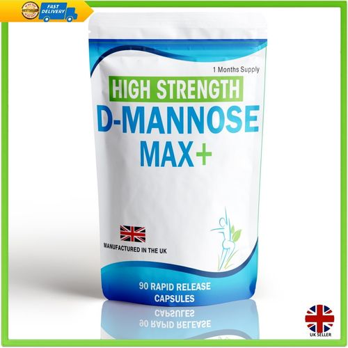 D Mannose 90 Capsules Supports Healthy Urinary Tract Cystitis Relief UTI Bladder — image 2