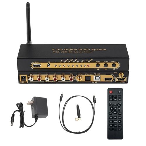 5.1CH Digital Sound Decoder 192Khz 24Bit 4K ARC Optical Fiber Coaxial — image 1
