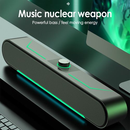 LED Wired Sound Bar Stereo Gaming Speakers USB For TV Computer PC Tablets Laptop — image 9