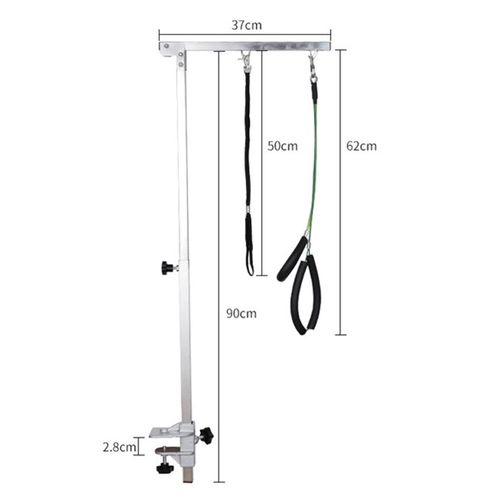 Extensible  Grooming Table Bracket Arm with Clamps Adjustable Durable Pet Dog — image 6