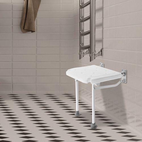 Folding Shower Seat for Wall Mount Bath Chair Shower Stool for Elderly Pregnant — image 4