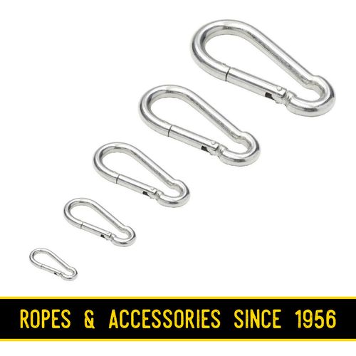 Carabiner Clip Snap Hook Spring Loaded Steel Carbine Carabina Karabiner KBZ — image 1