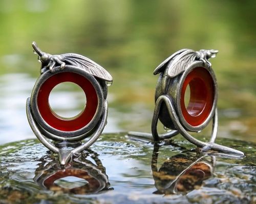Sculpted Mayfly Agate Stripping Guide – 10mm — image 12