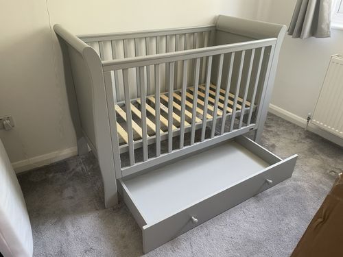 Mama & Papas Cot - Mia Collection In Grey - Excellent Condition — image 4