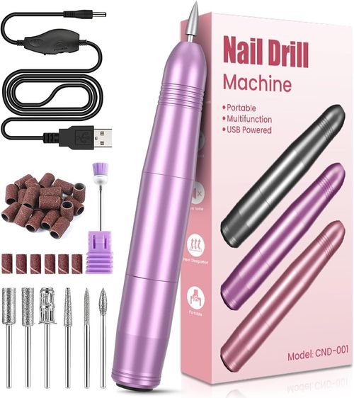Electric Nail Files, Professional Nail Drill for Acrylic Nails Gel, Electric Nai — image 12