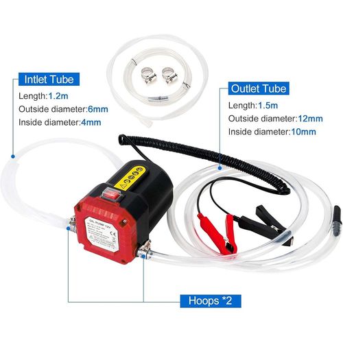12V Oil Diesel Fluid Transfer Pump Electric Extractor For Car Van Boat Motorbike — image 8
