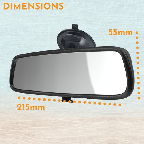 Xtremeauto Rear View Mirror Dipping Interior Wide Angle Suction Learner Car — image 5