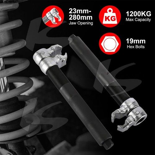 Heavy Duty Coil Spring Compressor Hook Strut Clamp Suspension Car Tool up 1200KG